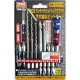 ( お徳用 10個セット) TRAD 下穴ドリル＆ビットセット 【電動ドライバー用】 ジョイントホルダー付 TSB-11J 〔DIY用品 大工道具〕