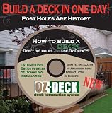 How To Build a Deck 30 minute DVD