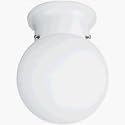 6" 13W WHT GLOBE FIXTURE