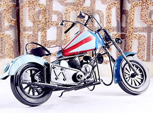 XXL Vintage metal Tin Harley-Davidson motorcycle models handmade craft photography gift bar home ornaments , 2 , 36.8*13*19.5cm