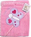 Super-Soft Hooded Bath Wrap, Pink