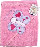 Super-Soft Hooded Bath Wrap, Pink