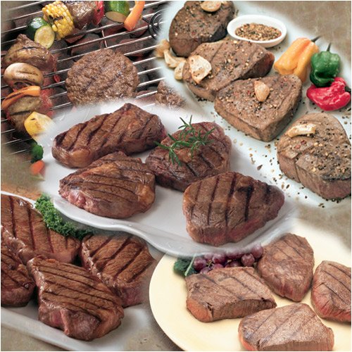 40 Steak Package - Filet, New York, Ribeye, Sirloin, Kabobs and Gourmet Burgers - NaturAll... by NaturALL Steaks LLC
