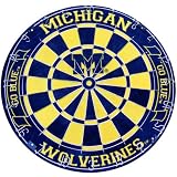 Michigan Wolverines NCAA Licensed Bristle Dartboard