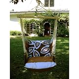 Magnolia Casual Hammock Chair with Pillow Set - Thompson Stripe