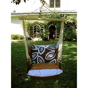 Magnolia Casual Hammock Chair with Pillow Set - Thompson Stripe by 