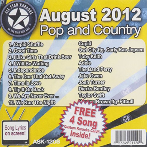 Havana Brown - All Star Karaoke August 2012 Pop And Country Hits (Ask-1208) - Zortam Music