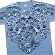 Koi Dreams T-Shirt by Liquid Blue 100% Cotton Short Sleeve Shirt