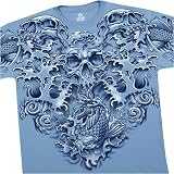 Koi Dreams T-Shirt by Liquid Blue 100% Cotton Short Sleeve Shirt