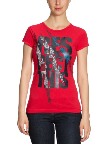 adidas Damen T-Shirt Respect This, red beauty f10, 36 Preisvergleich