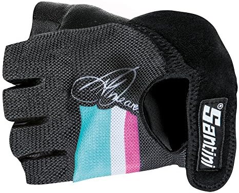 AM3674TDU - Santini Anna Meares TDU Race Mitts Black 2Xlarge