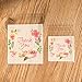 YunKo 100pcs Self Adhesive Cookie Bakery Candy Biscuit Roasting Treat Gift DIY Plastic Bag For Wedding (Pink Thank You)