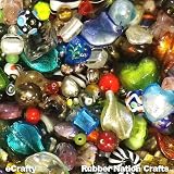 Jewelry Maker's EVerYThiNG But the KITchen SINK Glass Beads Mix NEW BIGGER 225 GRAMS 1/2 POUND