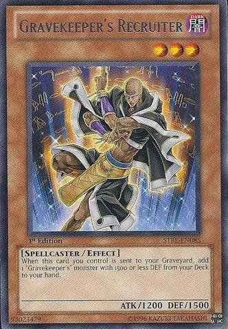 Yu-Gi-Oh! - Gravekeeper's Recruiter (STBL-EN085) - Starstrike Blast - 1st Edition - Rare On Sale