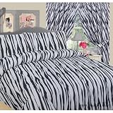 Viceroybedding Animal Print, Zebra Print, Double Duvet Cover Bed Set