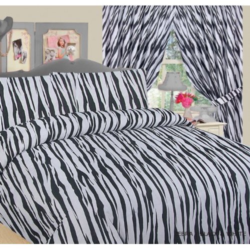 Viceroybedding Animal Print, Zebra Print, Double Duvet Cover Bed Set