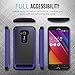 MoKo ASUS Zenfone 2 Laser Case - [Anti Drop] Hard Polycarbonate + Silicone Protector Bumper Cover for ASUS Zenfone 2 Laser (ZE550KL / ZE551KL) 5.5 Inch Smartphone 2015 Release, INDIGO