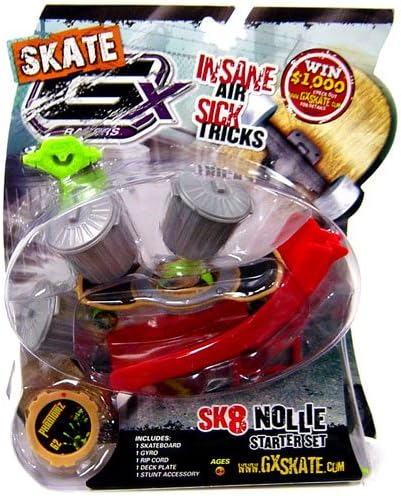 GX Racers Skate SK8 Nollie Stunt Starter Set with Phantomz 62 Deck Plate [Bullet Board]