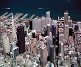 San Francisco Aerial by Wernher Krutein poster print,20 in. x 16 in.