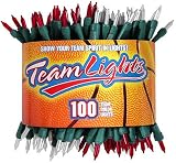 TeamLights Red and White Decorative Light String in Basketball Package - B000LQE6DU