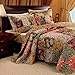 Finely Stitched Country Floral Quilt Set King Size