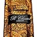 Retreez Paisley Art Pattern Woven Microfiber Men's Tie - Gold on Black