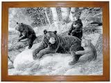 Island City Picture Co. "Mom and Her Cubs" Framed Print thumbnail