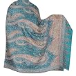 Wrap Shawl Antique Paisley Pattern Wool Accessory 84 x 40 inches