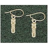 LogoArt Michigan State Spartans 10K Team Font 5/8 Dangle Earrings