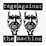 Rage Against The Machine - Black & White Logo with Faces - Sticker / Decal