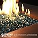 Golden Flame Fire Glass Fire-Drops for Fire Pit, 20lb - 1/2