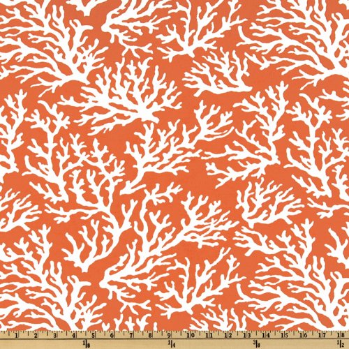 Swavelle/Mill Creek Indoor/Outdoor Faylinn Mandarin Fabric By The Yard