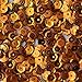 6mm Cup Round Sequins Orange Shiny Metallic. Made in USA