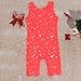 One-Piece Shiny Snowflake Orange Gymnastics Biketard for Little Girl