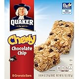Quaker Chewy Granola Bars, Chocolate Chip, 8-0.84oz Bars Per Box (Pack of 6)