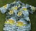 Apparel : Gray Yellow Flower, Polyester Hawaiian shirts