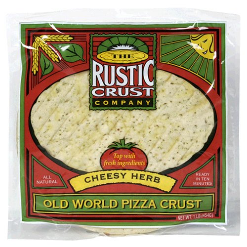 Rustic Crust Old World Pizza Crust, Cheesy Herb, 12-Inch Crusts (Pack of 8)