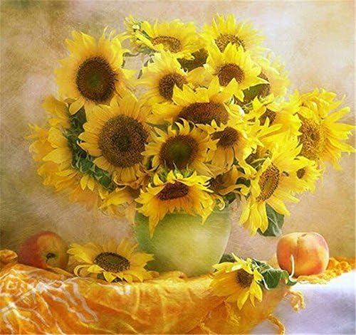 Diamond painting Sunflower Diy diamond Cross Stitch 3D Crystal Full Diamond Sets Wedding Decoration Flower 40X40 CM