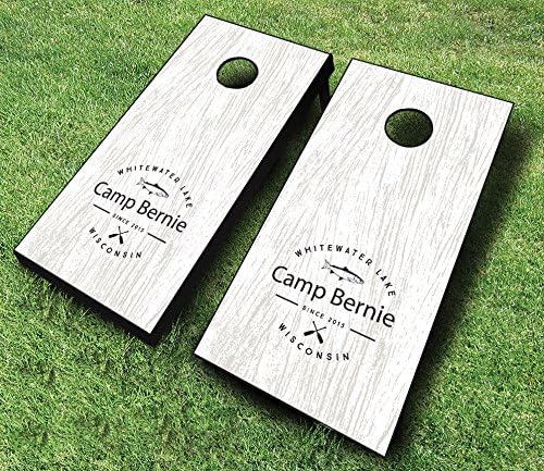 Personalized Lake House Cornhole Set