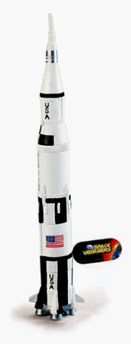 Childrens Toyshop  Toys : Space Voyagers Mini Saturn V Rocket