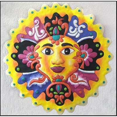 Outdoor Wall  on Sun Outdoor Garden Wall Art In Painted Metal   24  X 24