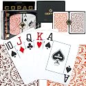 CopagT Poker Size JUMBO Index - 1546 Orange and Brown Setup