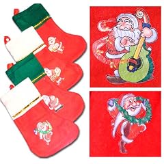 4er-Set: Nikolausstiefel Nikolaussack Nikolaussocke Nikolausstrumpf aus Filz