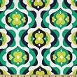 60 Wide Stretch Rayon Jersey Knit Floral Navy Yellow Green Fabric By The Yard