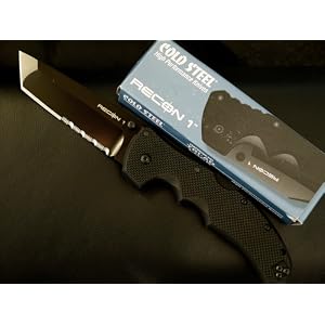 Cold Steel Recon 1 Tactical Knife with G-10 Handle