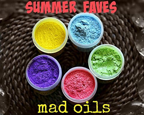 Mica Coloring Powder 5 Pack - "Summer Faves" 1 Ounce Sizes