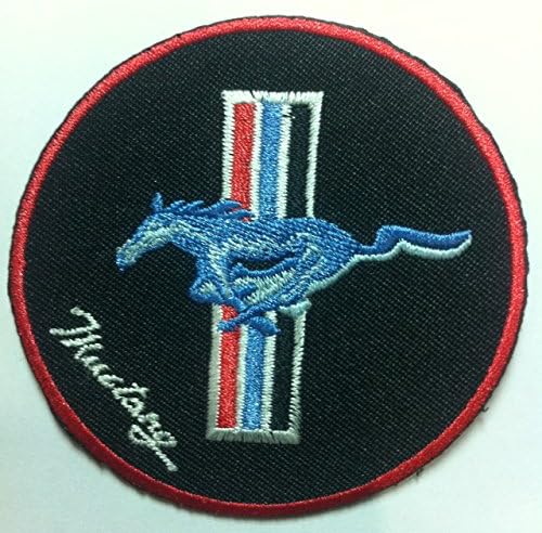 Ford Mustang Logo Iron On Embroidered Sew On Patch For T Shirt Polo jacket Bag Gap Hat