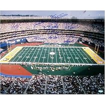 11 Signature Pittsburgh Steeler Greats 3 Rivers Stadium 50 Yd Line View 16x20 Autographed Photograph in Blue