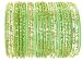 Beachcombers! Event & Wedding Ethnic Glass Indian Bangles Belly Dance Bracelets BoHo Chic Full Size Set Lime Green Gold