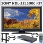 Sony Bravia L-Series KDL-32L5000 32-Inch 720p LCD HDTV + Sony BDPS360 Blu-Ray + Sony SUWL500 Wall Mount + Accessory Kit
